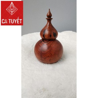 Hộp Đựng Tăm Hồ Lô Gỗ Hương Tiện Nuyên Khối