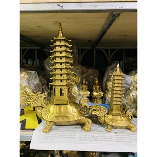 Long Quy Cõng Tháp Văn Xương Vật Phẩm Phong Thuỷ Bằng Đồng