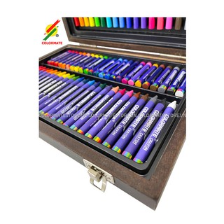 Hộp màu vẽ Colormate hộp gỗ cao cấp 68 chi tiêt, Quà tặng bé yêu, VAT - COLORMATE