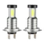 Bộ Bóng Đèn Pha LED 2X H7 Chùm Thấp Cao 100W 30000LM Siêu Sáng 6000K Trắng