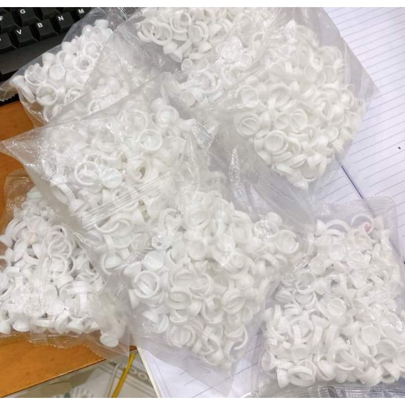 nhẫn đựng keo nối mi 100 nút và 50 nút