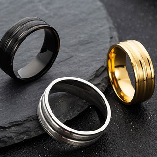 Nhẫn nam titanium bản to BHN81