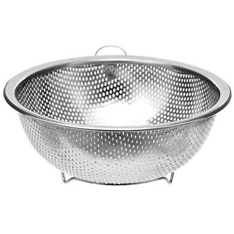 Rổ inox tròn cao cấp loại 1,rổ lưới dày inox 304 đựng trái cây rau củ ...