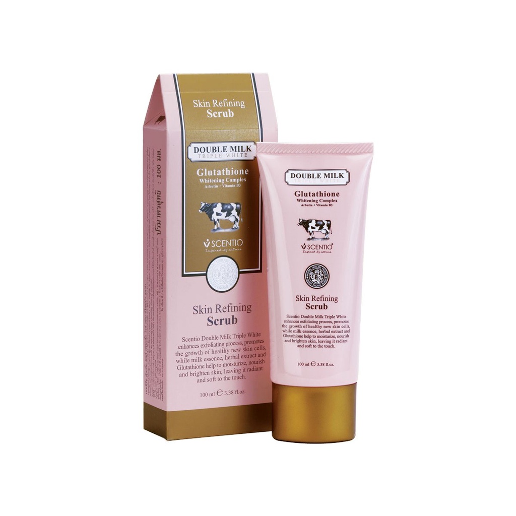 Ảnh Tẩy tế bào chết sáng da Scentio Double Milk Triple White Skin Refining Scrub 100ml 1