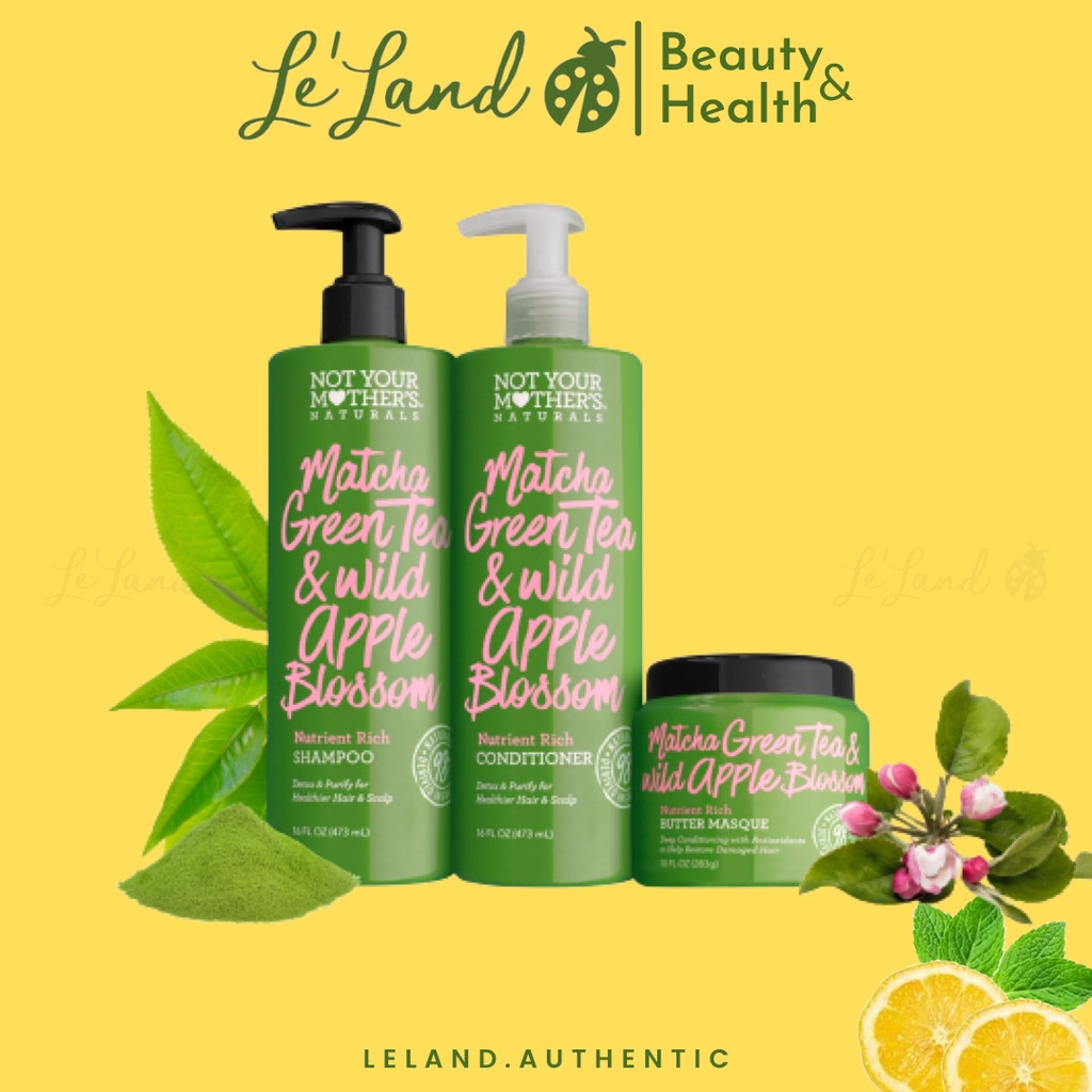 Cặp gội xả Not Your Mother's Naturals Matcha Green Tea & Wild Apple Blossom 450ml Shopee Việt Nam