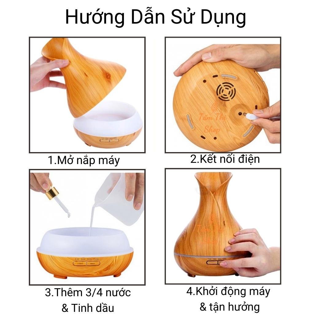 máy xông tinh dầu hướng dẫn sử dụng