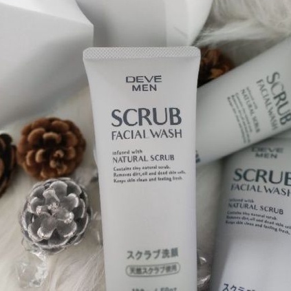 Sữa Rửa Mặt Tẩy Tế Bào Chết Dành Cho Nam Deve Men Hạt Scrub (130g)