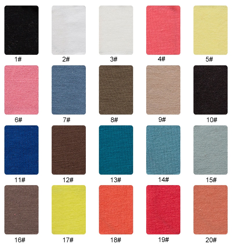 60s Dệt Kim Cotton Spandex Vải Mỏng Co Giãn Áo Thun Mùa Hè DIY Dệt Vải A0219