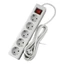EU Standard German Type Power Strip 3/4/5 Sockets in a Row Flat Adapter Switches