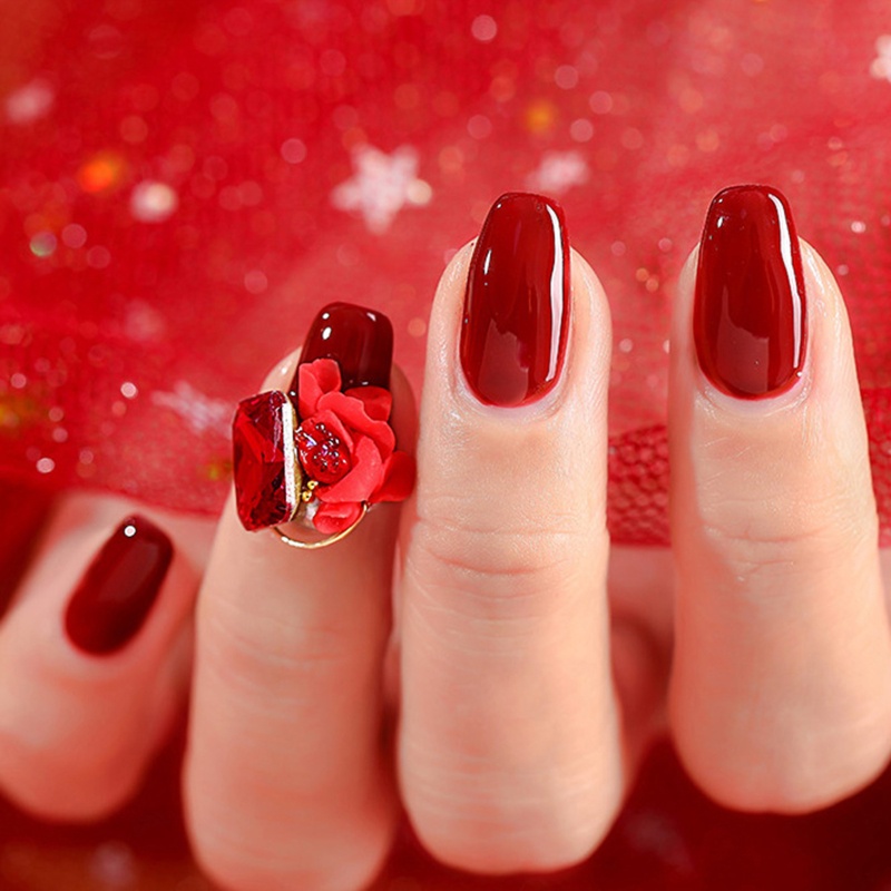 ⚝⚝Richh 12 Màu Bộ Móng Tay Khắc Gel Vẽ DIY Làm Móng Tay Hoa