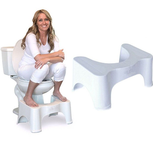 Ghế kê chân bồn cầu cho bé AMIZIN Ghế kê chân toilet chống táo bón chống trơn trượt
