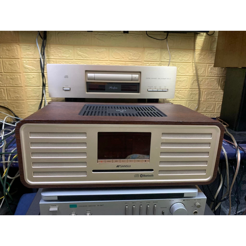 SANSUI SMS-850BT 真空管ハイブリッドCDステレオシステム SANSUI サンスイ SMS-850BT 真空管ハイブリッドアンプ 搭載 CD