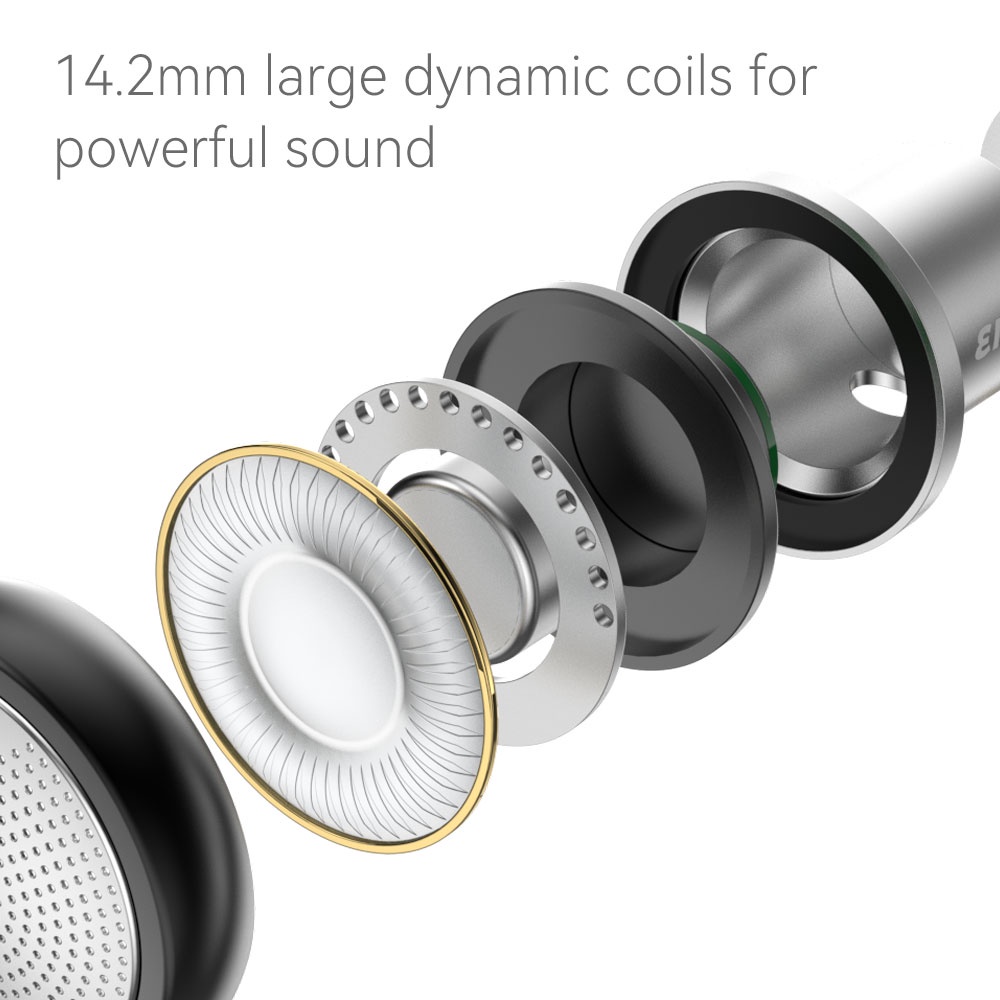 Tai Nghe Nhét Tai Bằng Kim Loại 14.2mm Có Dây Cáp Thay Thế Cho TRN Kirin MT1 VX Pro V90