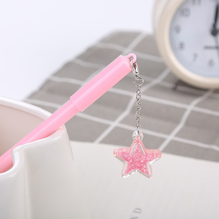 3 Bút Nước Mực Đen Ngôi Sao Địa Cầu Nhũ Chảy