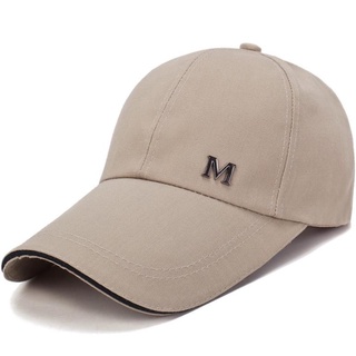 Mũ lưỡi trai ❤️ Nón kết đính logo kim loại chữ M phong cách Ulzzang form unisex nam nữ DN1682
