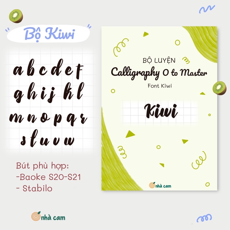 Bộ Luyện Chữ Calligraphy Giấy Caro Nhà Cam | Shopee Việt Nam