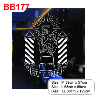 Decal trang trí tiệm Barber, Salon, thu hút khách hàng, tạo điểm nhấn trong tiệm P11