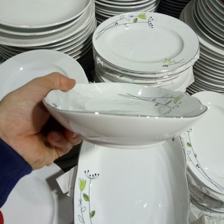Đĩa Hình Khay Hoa Lá Mầm Chuan Kuo Viền Bạc 1084 Nhập Khẩu Cao Cấp