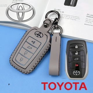 Bao da chìa khoá Toyota Fortuner,Bao da chìa khóa Camry,Innova V,Hilux G,Land Cruiser 4 nút bấmb (TFO)