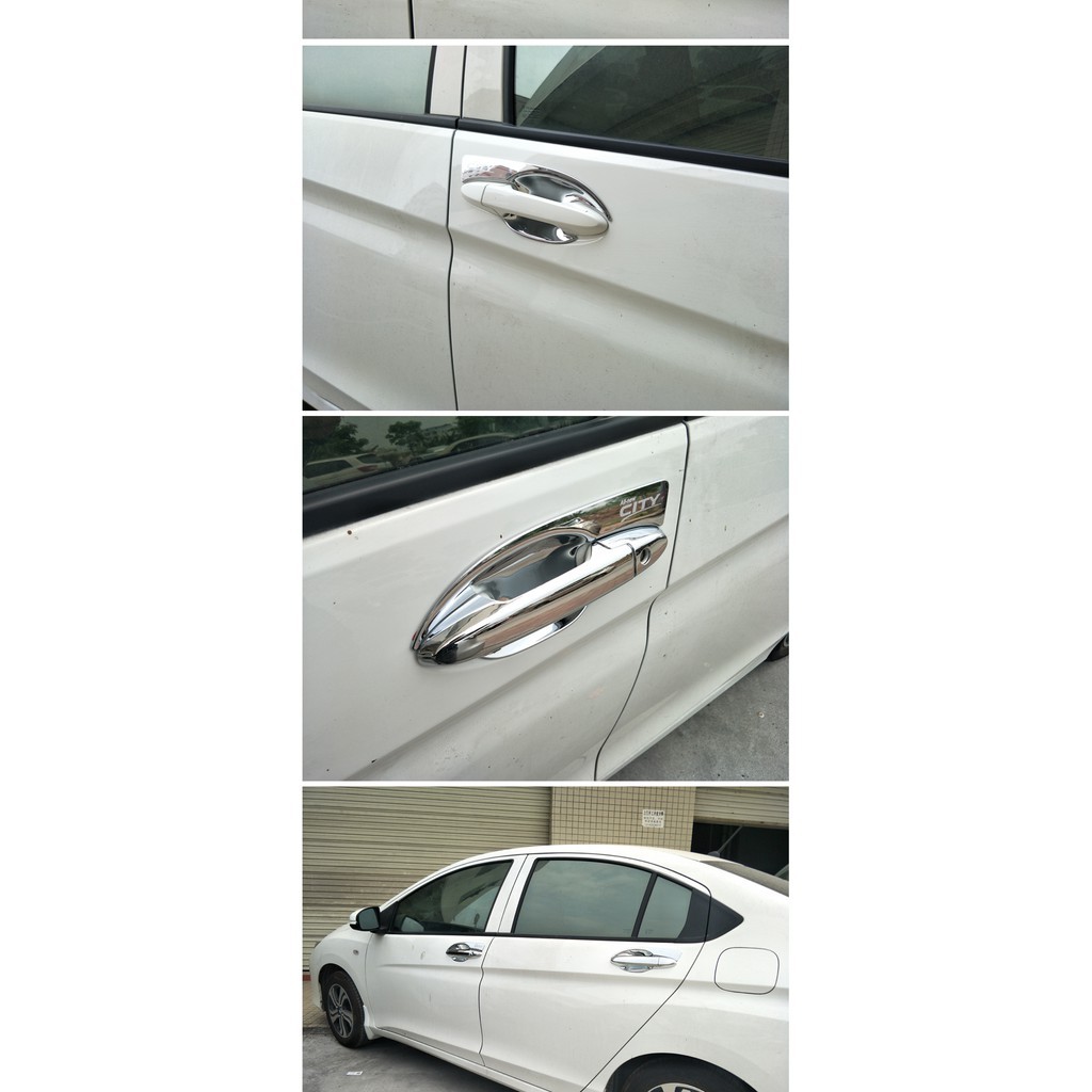 Ốp Tay nắm, hõm cửa xe Honda City đời 2015 ->2020, 2021 - ĐẾN NAY -  Mạ Crom cao cấp