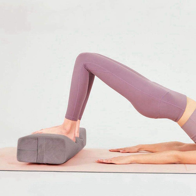 💖Gối Yoga Bolster để thiền và hỗ trợ-Vòng tập Yoga hình tam giác-Phụ kiện Yoga từ máy có thể giặt được