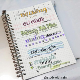 Sổ còng bìa nhựa cứng kèm giấy & 4 tab phân trang Binder Note