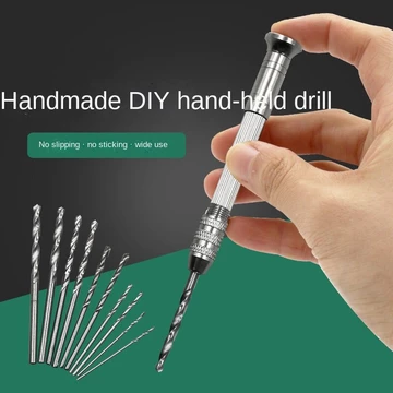 Hàng sẵn có Bán Awl Hand Twist Drill Hướng dẫn sử dụng Máy khoan đục lỗ Hướng dẫn sử dụng Máy khoan tự làm Wenwan Máy khoan mô hình Máy khoan mắt Máy khoan cầm tay Mini