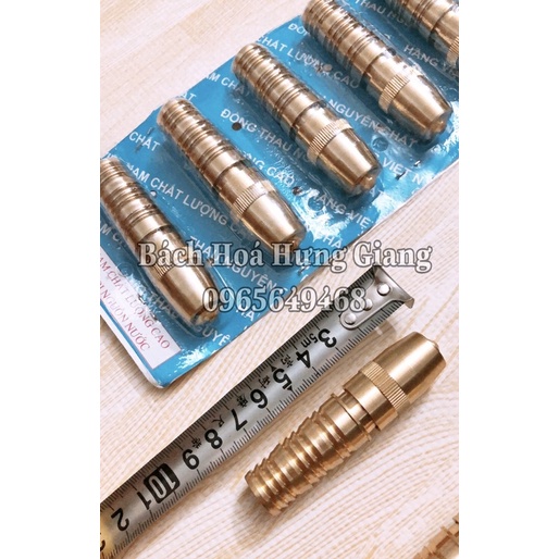 [KÈM ĐAI XIẾT] Đầu Rửa Xe, Tưới Cây Tăng Áp Chất Liệu Đồng Nguyên Chất 15mm (CÓ VIDEO)
