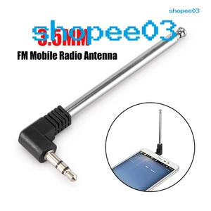 Ăng ten đài FM nhỏ gọn giắc cắm 3.5mm cho điện thoại/radio