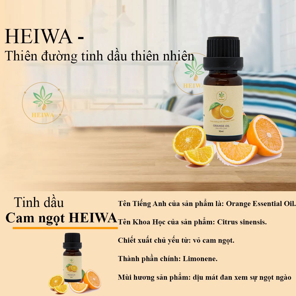Ảnh Tinh dầu Cam ngọt 100ml thương hiệu HEIWA nhập khẩu Ấn Độ  - có giấy kiểm định . 2