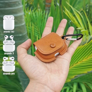 bao da airpod nắp gập (4 màu da tùy chọn)