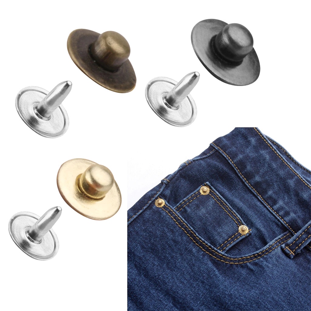 Nút đinh tán cố định túi trước quần jean (rivets for jeans pocket) Bằng