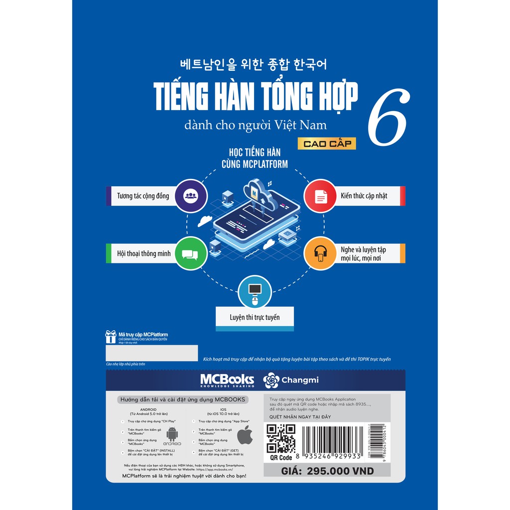 Sách - Tiếng Hàn Tổng Hợp Dành Cho Người Việt Nam - Cao Cấp 6 - Bản Màu