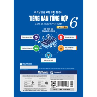 Sách - Tiếng Hàn Tổng Hợp Dành Cho Người Việt Nam Trình Độ Cao Cấp 6 - Bản Màu Mới