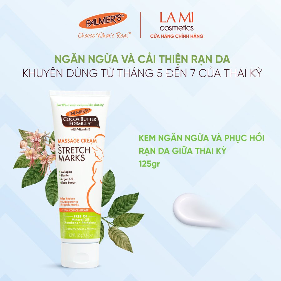 Ảnh Kem ngăn ngừa và phục hồi rạn da giữa thai kỳ Palmer's 125g 1