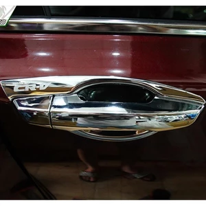 Ốp tay nắm cửa, hõm cửa ô tô Honda CRV đời 2018 - 2021,Chất liệu Nhựa Mạ Crom