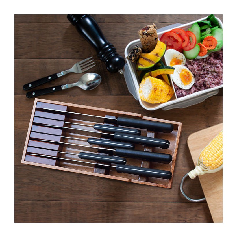 Hộp đựng dao kéo nhà bếp, khay đựng dao nhà bếp tiện ích, đồ để dao Nhatvywood KB02