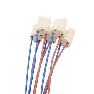 20cm G9 Loại Ổ Cắm Điện Đèn LED Đế Bóng Đèn 250V 2A Gốm Giá Đỡ Dây Cáp Kết Nối Cho G9 Đèn LED Chì Halogen F @ V2N