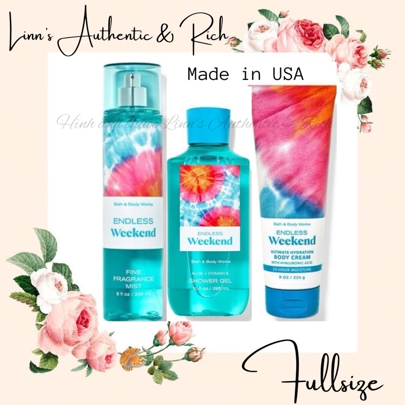 Auth_ENDLESS SEA | ENDLESS WEEKEND - Xịt Thơm Toàn Thân Body Mist Bath ...