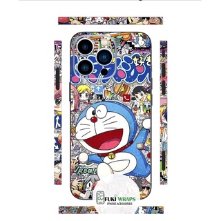 Tấm dán Skin Mặt Sau / Ốp Lưng Doremon MS02 FULL VIỀN Dành Cho 15 pro max 14 pro max 13 pro max 12 pro max - FukiShop