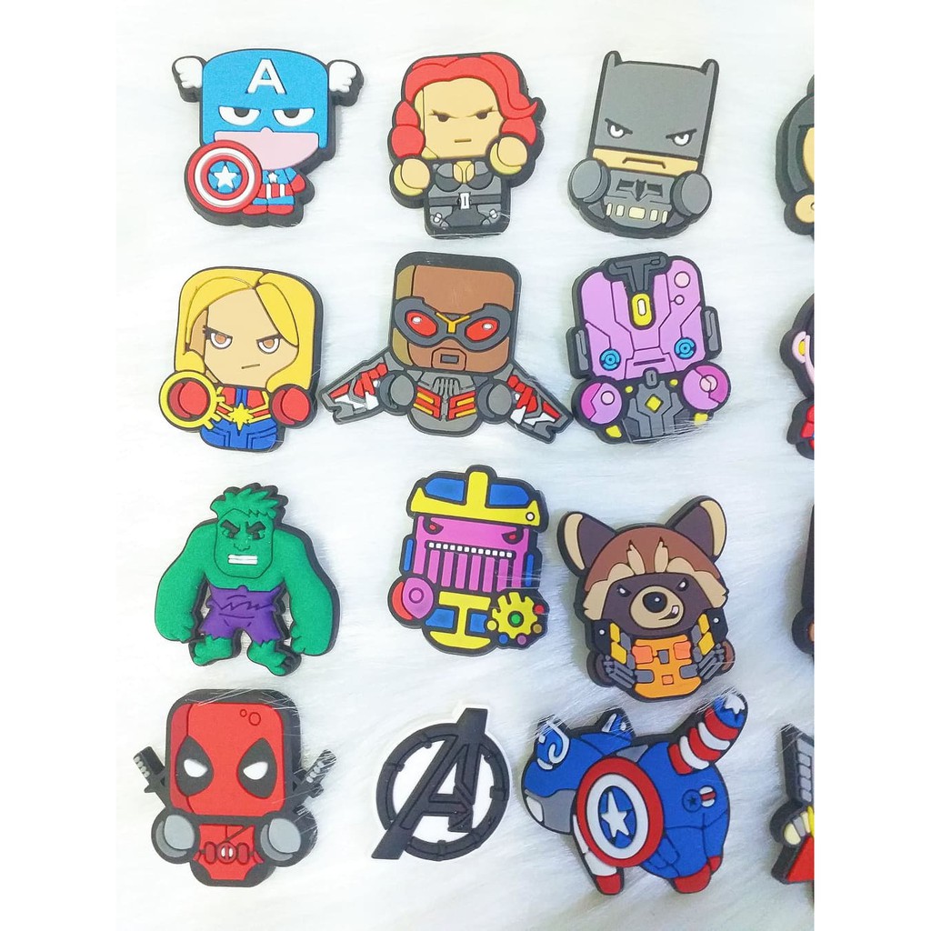 [Hàng có sẵn] Jibbitz Marvel / Avenger / DC / Siêu nhân Shopee Việt Nam