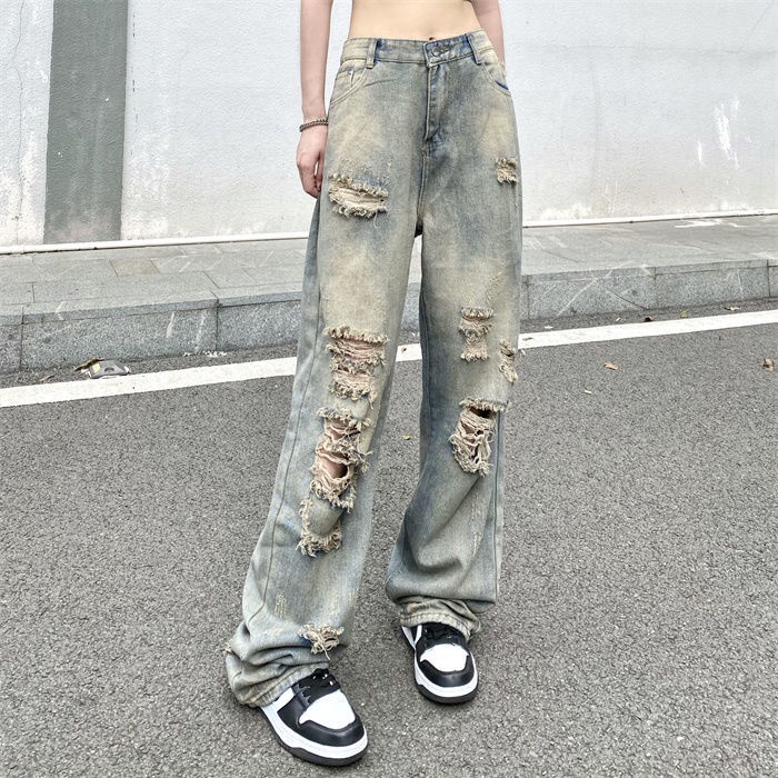 Quần jean rách JSC phong cách hip hop Âu Mỹ thời trang cá tính | Shopee ...