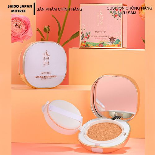 Ảnh Cushion Chống Nắng Vật Lý Lựu Sâm Motree, Kem Dưỡng Dùng Cho Mọi Loại Da Natural Sun Cushion SPF50+ PA+++ 4