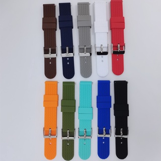 Dây Đeo Đồng Hồ Thay Thế Bằng Cao Su Silicone Chống Nước Tháo Gỡ Nhanh Kích Thước 18mm 20mm 22mm 24mm Cho Nam