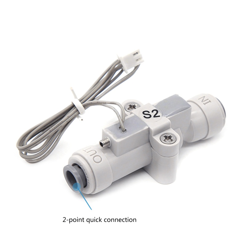 Đồng hồ đo lưu lượng nước cảm biến G1/4" thường mở dùng cho máy lọc nước