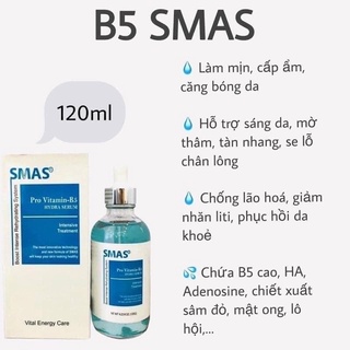 Serum Smas Pro Vitamin B5 Hydra Serum Cấp Ẩm Phục Hồi Da dưỡng ẩm phục hồi da 120ml Duduhouse