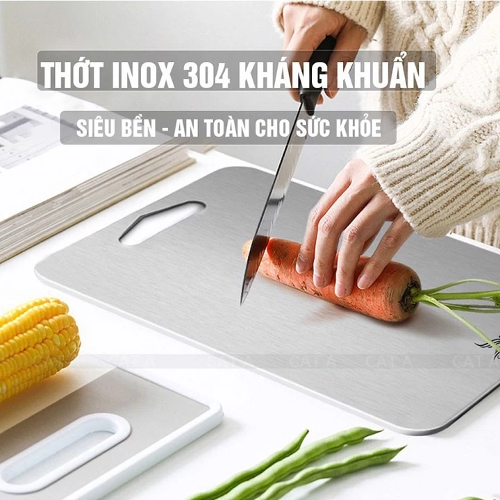 Thớt inox 304 cao cấp kháng khuẩn