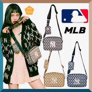 MLB Monogram NY New York Yankees Crossbody Bag Blue 32BGDC011-50N