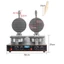 Máy làm ốc quế đôi công nghiệp 2400W kiểm soát nhiệt độ chính xác, bánh thơm ngon