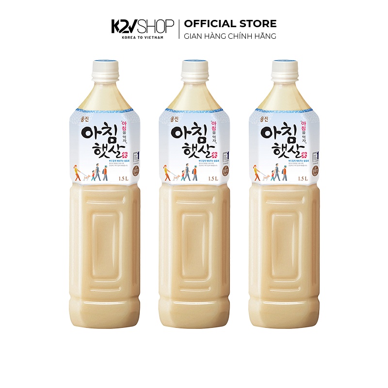 [Combo 3] Nước Gạo Buổi Sáng Hàn Quốc Woongjin 1.5L - K2V Shop